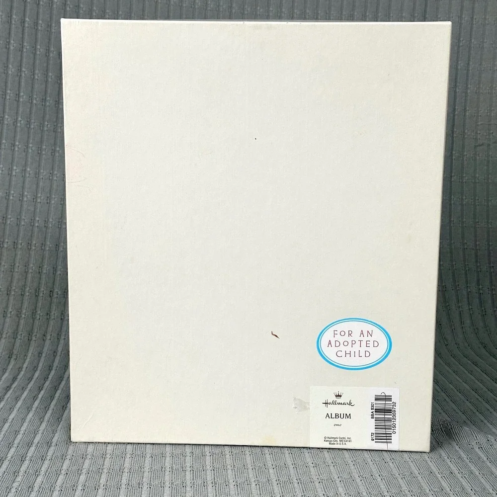 Vintage Hallmark Keepsake Album For An Adopted Child Colorful Baby Book USA Made